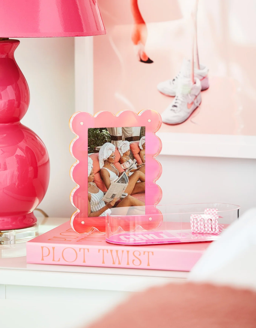 Neon Pink Acrylic Picture Frame