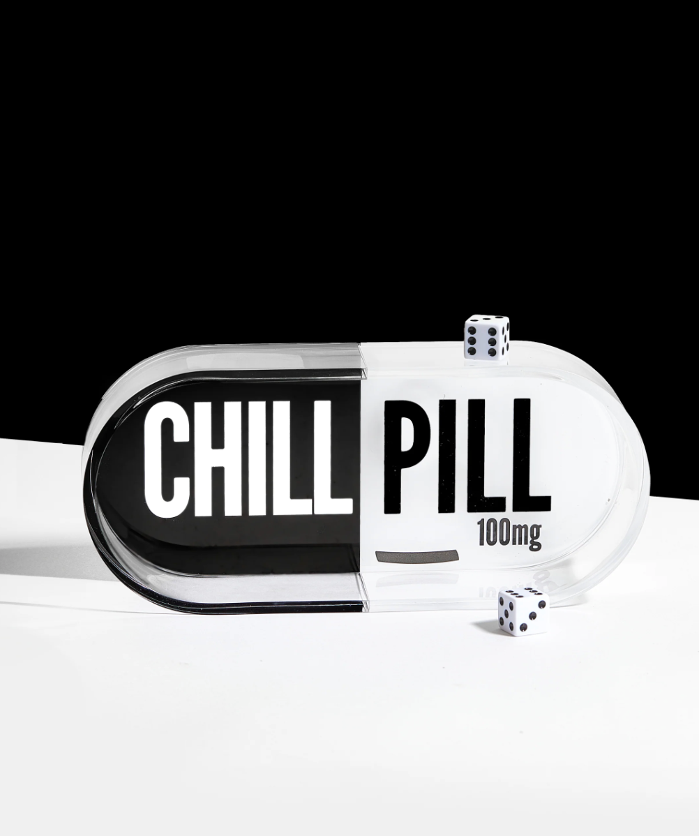 Chill Pill Tray | Black & White