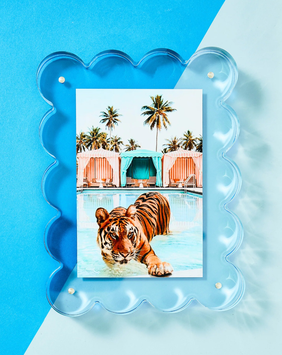 Neon Blue Acrylic Picture Frame