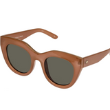 Le Specs Air Heart Sunglasses | Caramel