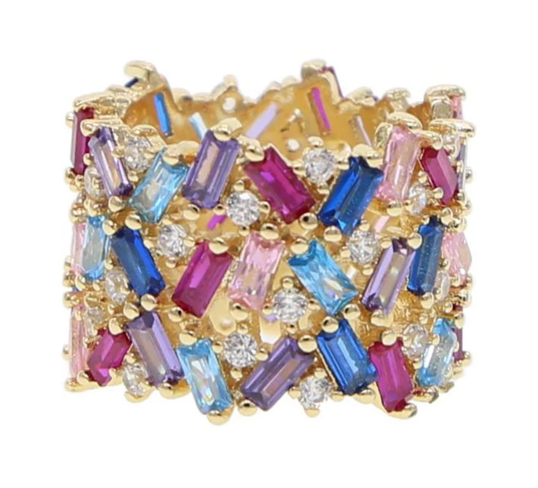 Stacy Rainbow Ring