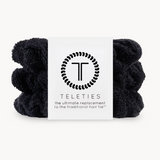Teleties Large Terry Cloth Scrunchie | Black