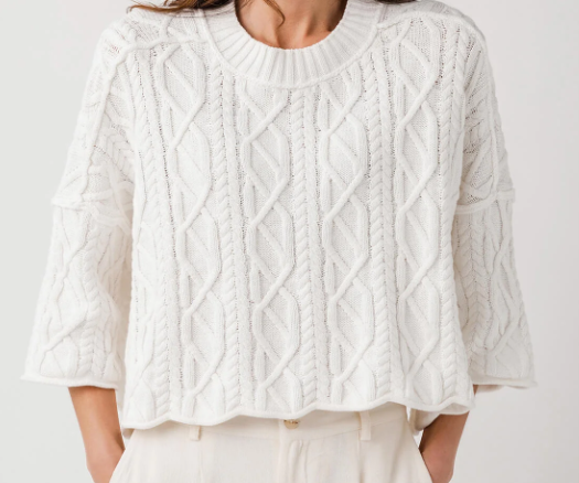 Free People | Washed Ashore Sweater - White