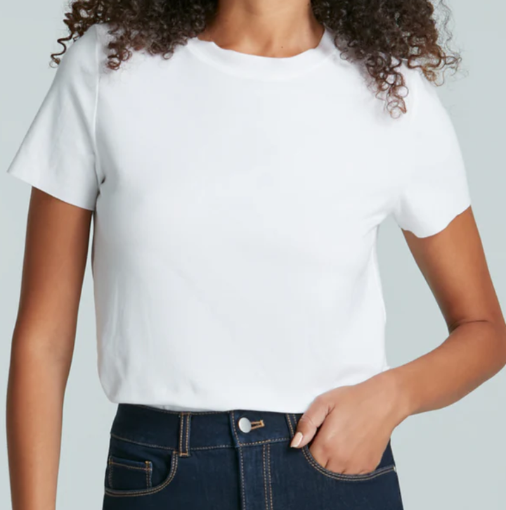 Commando | Essential Cotton Tee Bodysuit- White