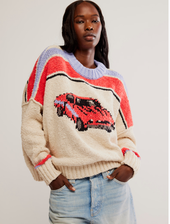 Free People | Fast Lane Pullover - Race Car Combo