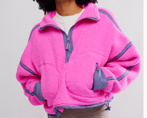 BLACK FRIDAY -FP Movement | Mountain High 1/2 Zip -Fuschia Flirt
