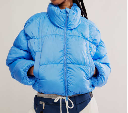 Free People | In A Bubble Puffer Jacket - Rivera Blue