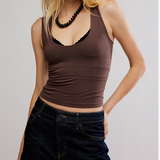 Free People | Clean Lines Muscle Cami - Brown