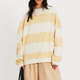 Free People | Classic Stripe Crew Wide - Apricot Combo