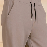 Elan | Drawsting Pant - Taupe & Black
