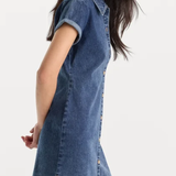 Good American | The Denim Polo Dress - Alcove