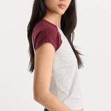 Good American | The Raglan Tee - Vintage Grey