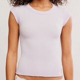 Free People | So Soft Seamless Baby Tee -  Lavender Ice