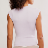 Free People | So Soft Seamless Baby Tee -  Lavender Ice