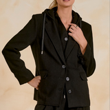 Elan | Oversized Jacket Blazer - Black