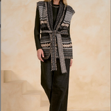 Elan | Sleeveless Sweater Cardigan - Black