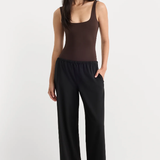 Good American | The Sculpting Modern Tank Bodysuit - Espresso