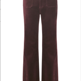 Good American | Velvet Good Waist Palazzo Pant - Berry Noir