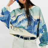 Free People | Gaia Sweatshirt - Ski Combo
