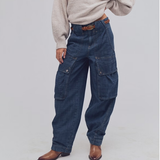 Free People | Brentwood Textured Cargo - Atlantic