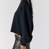 Free People | See Me V-Neck Pullover - Black