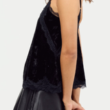 Free People | Date Night Ready Tank- Charcoal Velvet