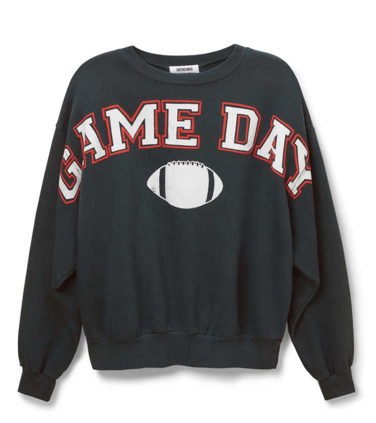 Daydreamer | Game Day Crew Sweatshirt - Vintage Black