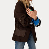 Kerri Rosenthal | Love Brigade Barn Blazer- Brown
