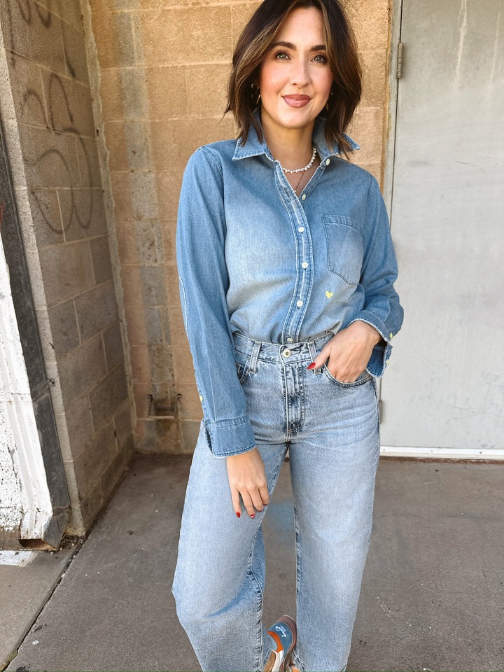 Kerri Rosenthal | Denim Shirt Lightweight- True Denim