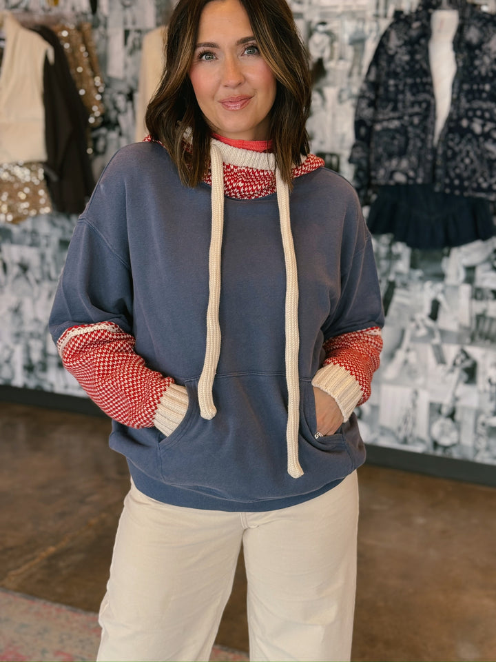 Free People | Snug Bonnet Sweatshirt - Indigo