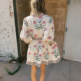 Maison Marigold | Mykonos Mini Dress- Pink Flower