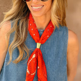 Jenni Earle | Silk Scarf - “Own Your Power” - Square Neck & Hair Scarf