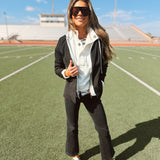 Six Fifty | Drew Blazer with Sweatshirt Insert - Black