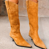 Free People | Daisy Slouch Kitten Heel - Tan Suede