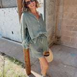 Beachwood The Label |The Lily Blouse - Fern