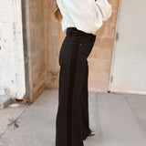 Good American | Soft Tech Good Waist Palazzo Jeans - Black