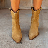 Free People | Cat Nap Cowboy Boot - Camel Suede