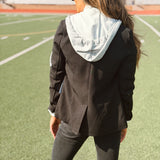 Six Fifty | Drew Blazer with Sweatshirt Insert - Black