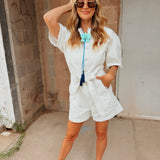 FRNCH | Sirena Romper - Creme