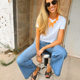 Perfect White Tee | Cher Ringspun Cotton Crew Tee - White