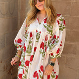 Maison Marigold - Taj Mini Dress - Red Flower