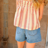 Pistola | Saige High Rise A-Line Short - Sail Away