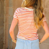 Z Supply | Junie Striped Tee - Lychee
