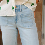 Beulah | Cactus Button Down - White