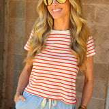 Z Supply | Junie Striped Tee - Lychee