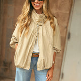 Free People | Chelsea Funnel-Neck Jacket - Oatmeal