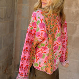THML | Patchwork Quilted Jacket - Pink