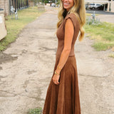 By Together | Sepia Mock Dress - Brown