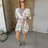 Maison Marigold | Mykonos Mini Dress- Pink Flower