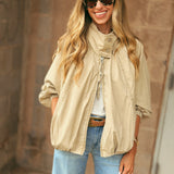 Free People | Chelsea Funnel-Neck Jacket - Oatmeal